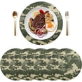 thumbnail image 3 of Camouflage Placemats Round Table Mats Non-Slip Washable Heat Resistant Kitchen Place Mat for Home Dining Coffee Tabletop (6PCS) Home Decor, 3 of 7