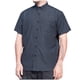 thumbnail image 2 of Mens Manga Corta Botón Abajo Camisas Negocios Turndown Cuello Bolsillo Red Blusa de Algodón, 2 of 4