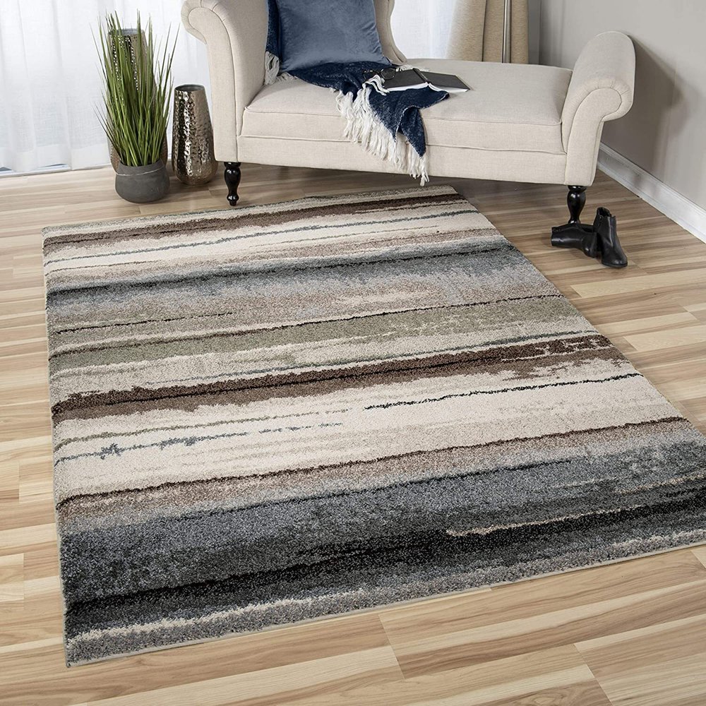 Orian Rugs Wild Weave Dusk To Dawn Muted Blue Area Rug (5'3" x 7'6