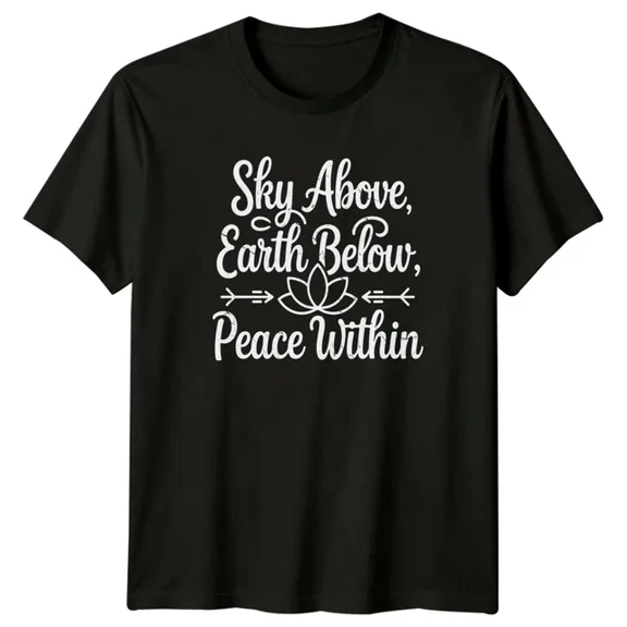 Sky Above Earth Below The Earth Peace T-Shirt Unisex S-5XL Hot Trending Shirt, Vintage Birthday Gift