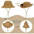 thumbnail image 4 of Minzimin Kids Sun Hat UPF50+ Girls Sun Hats Summer Beach Sun Hat Toddler Boys Hats Bucket Hat for Fishing Safari Hiking, 4 of 7