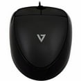 thumbnail image 2 of V7 MV3000010-BLK-5EFull size USB Optical Mouse - Black - V7 USB Wired Optical Mouse - Black - Cable Length 5ft (1.6m) Red LED/Optical USB - Max 1000 dpi - 3 Button(s) - Ambidextrous design - Large ..., 2 of 5