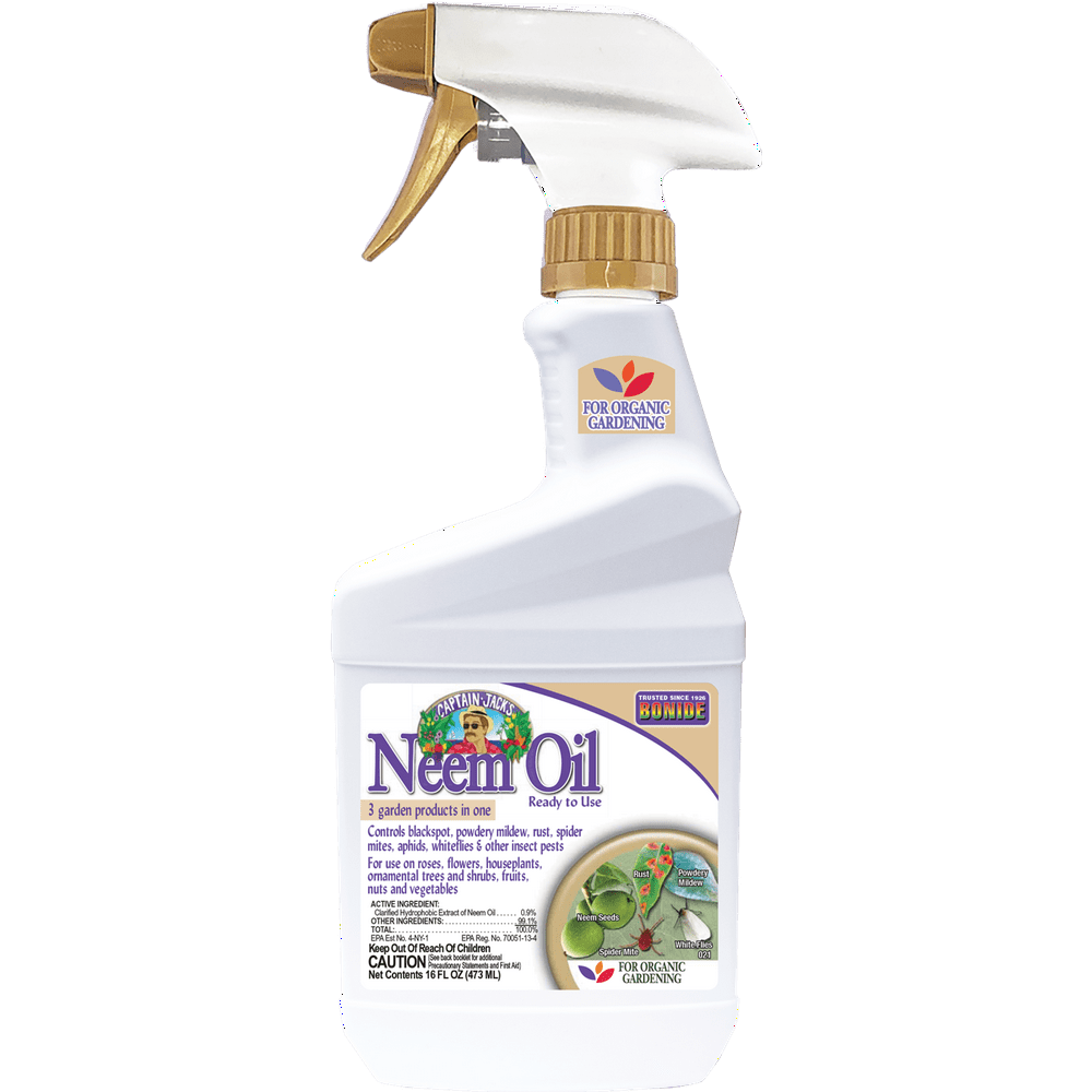 Bonide 16oz. Neem Oil 3-in-1 Ready-to-Use Spray Organic Fungicide ...