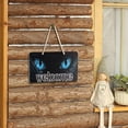 thumbnail image 4 of Welcome Sign Hello Front Door Sign,Hanging Welcome Sign for Farmhouse porch Summer Welcome Sign Front Door Decoration-Cat Blue Eyes, 4 of 7