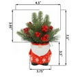 thumbnail image 2 of Flora Bunda Xmas Mix in Gnome Ceramic Pot 3.75X3.75X3.5, 2 of 2