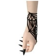 thumbnail image 4 of AWZXDE Gothic Accessories for Halloween Festival and Carnival Party - Bracelet Finger Chain Gloves Mittens Black,One Size, 4 of 8