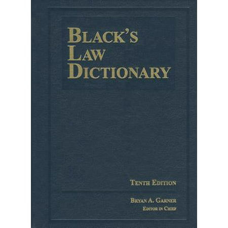Black's Law Dictionary 10th Edition, Hardcover