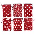 thumbnail image 3 of Bolsa de Lino de Navidad 24 Piezas Bolsas de Yute con Cordón de Navidad Calendario de Adviento de Navidad Bolsas de Regalo para Bodas Cumpleaños Regalos de Fiesta Infantil ANGGREK Otros, 3 of 8