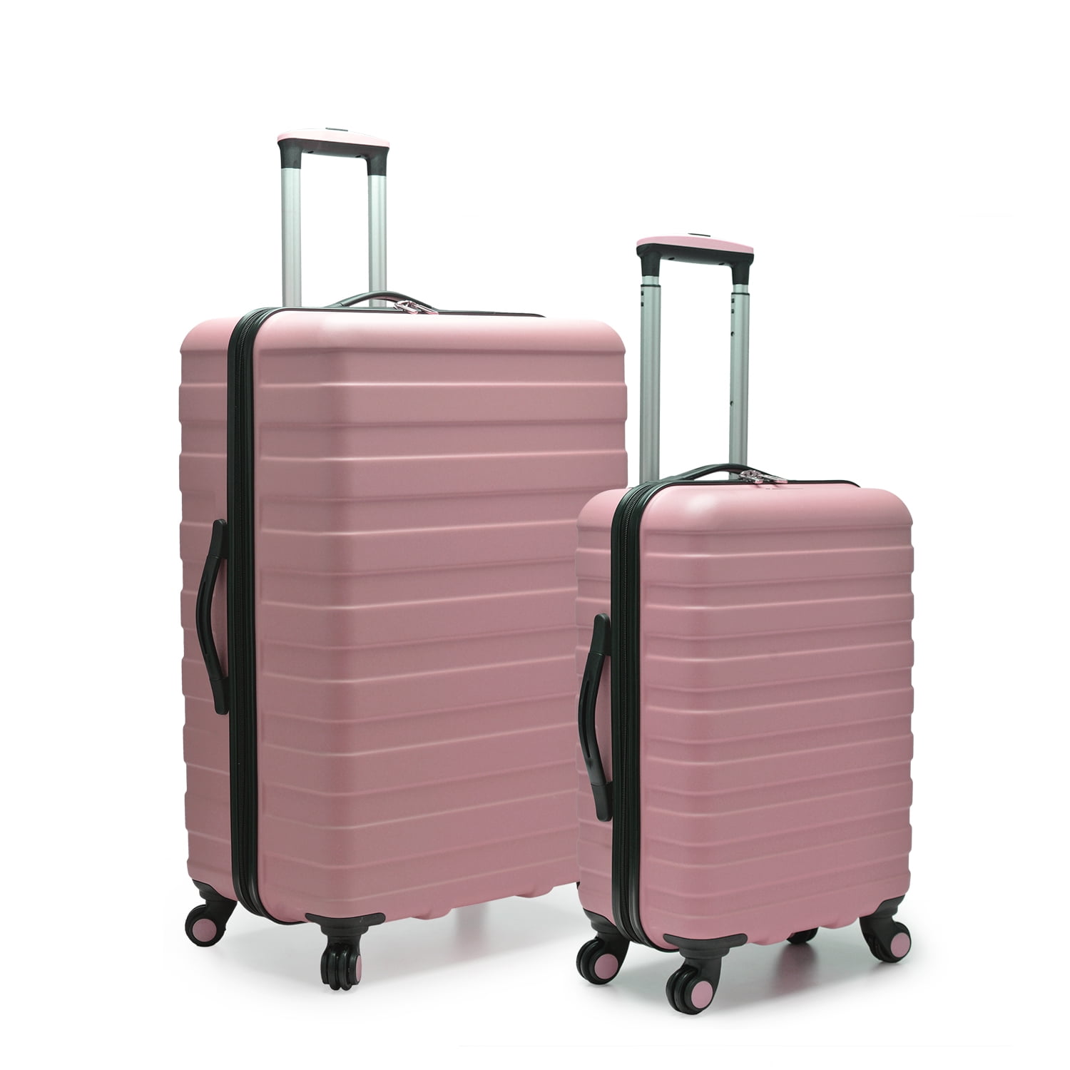 pink hardside luggage set