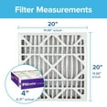 thumbnail image 2 of 3M Filtrete Healthy Living 1550 MPR Ultra Allergen Reduction Filters 20x20x4 2-PK, 2 of 7