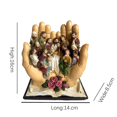 thumbnail image 2 of Religious Last Supper Statue Jesus Palm Tree Christian Resin Handmade for Home Garden Decoration (C), 2 of 2