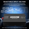 thumbnail image 2 of Inversor de corriente OLTEANP 4000W de onda sinusoidal pura 12V a 110V, 2 of 9