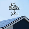 thumbnail image 3 of S SERENABLE Metal Weathervane Home Outdoor Garden Professional Measuring Tool Crafts Motorcycle, 3 of 8