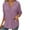 #021 Purple, variant on Felirenzacia Women's Long Sleeve Solid Color Hoodie, V Neck Pullover Top， Slim Fit Fall Sweatshirt, S-3XL