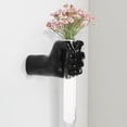 thumbnail image 1 of Escultura de pared XYQXYQ, jarrón de mano negro, decoración del hogar, vidrio, 1 of 9