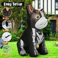 thumbnail image 4 of GOOSH Halloween Inflatables 5 FT Halloween Dog Inflatable with LED Lights, Halloween Blow up Dog Inflatable Skeleton Bulldog, Outdoor Halloween Decorations Skeleton Dog Blow up for Halloween Holiday, 4 of 7