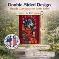 thumbnail image 3 of Greyhound Holiday Christmas Garden Flag 11.25 in x 15.5 in, 3 of 7