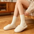 thumbnail image 4 of Fall Socks Womens Solid Mid Calf Socks Fall and Winter Fall Socks for Leggings And Low Cut Boots, 4 of 8