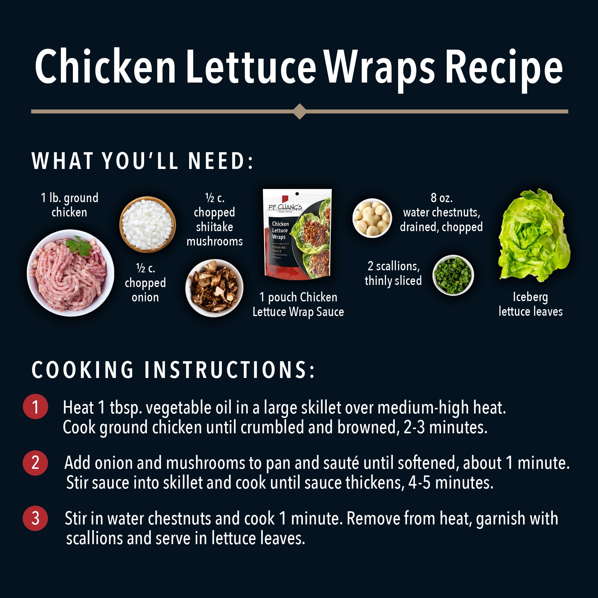 P.F. Chang's Home Menu Chicken Lettuce Wrap Cooking Sauce and Marinade, 8 fl oz.