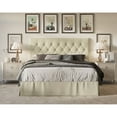 thumbnail image 5 of Home Design Zachary Tufted Upholstered Platform Bed Beige - Twin, 5 of 5