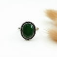 thumbnail image 7 of Handmade Green Onyx 925 Sterling Silver Ring Healing Crystal Jewelry Women’s Fashion Gemstone Ring Size US 5, 7 of 7
