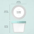 thumbnail image 6 of Bentgo Prep - 20 Piece 16 fl oz Leak-Proof Deli Containers with Lids, Food Storage for Meal Prep, Twist-Top, Reusable & BPA-Free, Stackable, Microwave, Freezer, & Dishwasher Safe (Sea Blue), 6 of 6