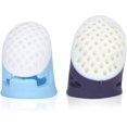 thumbnail image 1 of Jinsinto 2pcs Thimbles for Hand Sewing, Silicone Finger Protectors for Quilting Craft, 1 of 5