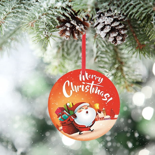 Fiudx Ofertas relámpago Delicado colgante navideño de hierro forjado con forma de árbol de Navidad