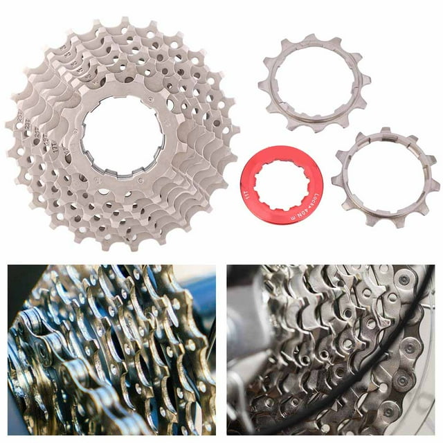 9 Speed 25T Road Bike Steel Cassette Freewheel Variable Speed Wheel Cycling Equipment Bicycle Accessory,
