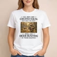 thumbnail image 3 of Deer Hunting Shirt for Men, All Men Are Created Equal Deer Hunting T-Shirt, Senior Hunter Gift, Dad Grandpa Hunting Tee, Senior Hunter Gift, 3 of 6