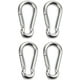 thumbnail image 1 of Juego de mosquetones resistentes, 4 piezas, acero inoxidable 304, 8 mm de grosor, para deportes, hamacas, correas para perros, seguro y duradero, 1 of 4