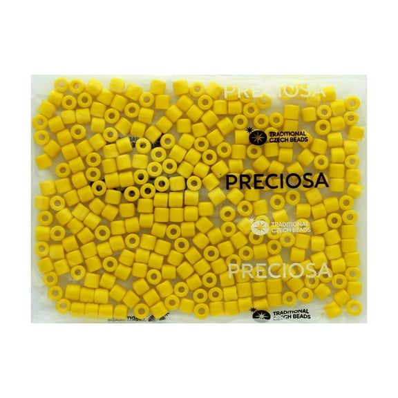 John Bead Czech Rola Bead 6.2mm Op Yellow