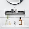 thumbnail image 3 of RUNROTOO Moisture Resistant Bathroom Wall Organizer Homeowners Washroom Storage Rack 1Set 15.7X5.3X1In, 3 of 8