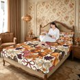 thumbnail image 2 of Erosebridal Bow Floral Fitted Sheet Full 3 Pieces,Fall Harvest Bed Set,Multi,1 Fitted Sheet and 2 Pillowcases, 2 of 6