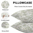 thumbnail image 5 of Throw Pillow Covers 18x18 Inch Set of 2, Sage Green Fruit Waterproof Outdoor Pillow Covers, Vintage Plant Nature Botanical Flower Decorative Cushion Pillowcases for Couch, Sofa, Bed, Garden, Patio, 5 of 9