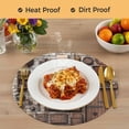 thumbnail image 5 of Rustic Antique Round Placemats Set of 2 Medieval Historical Wooden Vintage Place Mats Indoor Woven Table Mats Washable Heat-Resistance Braided Dining Table Placemats for Kitchen Party Decor 13 Inch, 5 of 7