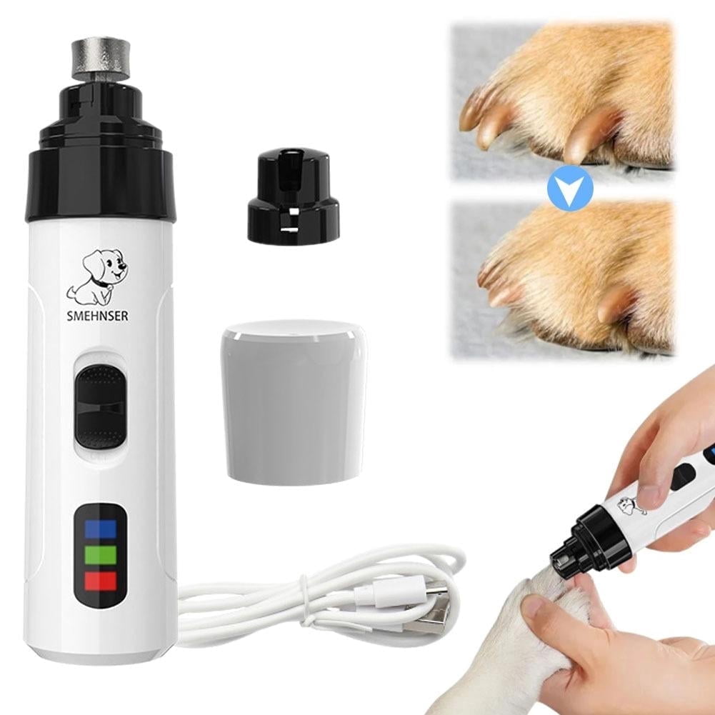 Silent Groom Pro Nail Trimmer, Quiet & Painless Pet Paw Grooming and Smoothing Tool, Rechargeable for Dogs and Cats