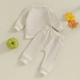 thumbnail image 6 of Baby Boy Girl Halloween Outfits Long Sleeve Shirts Pumpkin Sweatshirt Pullover Tops Pants Set Toddler Infant Fall Winter Clothes, 6 of 8