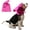 Pink, variant on Dog Winter Hat, Pink, Large (Dog Hat Circle 16.9in), Polar Fleece, Noise Protection, Windproof, Temperature Regulating, Christmas, Party