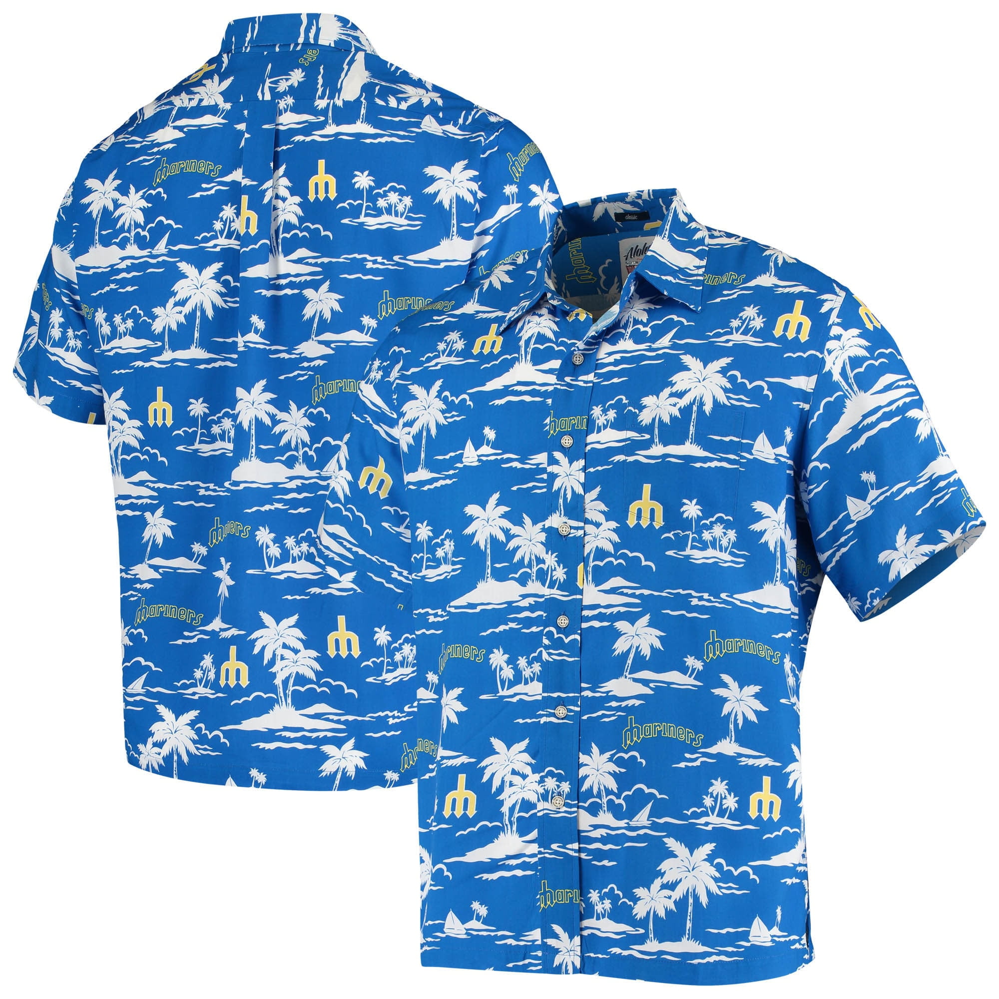 mariners button up shirt
