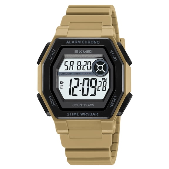 Square Digital Watch for Teens - Fashion Sports Watch with Alarm, Stopwatch, Waterproof, Silicone Strap for Student
