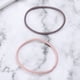 thumbnail image 3 of EeaseMX 2 piezas de moda y duradero anillo pequeño simple cuerda fina para el cabello para niñas cuerda para el cabello (rosa + café), 3 of 7