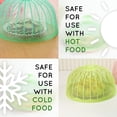 thumbnail image 2 of Mantén alejadas a moscas, insectos y mosquitos: cubiertas de malla verde para alimentos para picnics al aire libre, 2 of 6