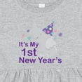 thumbnail image 4 of Inktastic It's My 1st New Year's Elephant Girls Baby Dress, 4 of 5