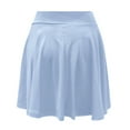 thumbnail image 4 of YUEJUIR Tennis Skirt Women Fashion High Waist Solid Mini Pencil Skirt Hip Slim Short Skirt Skorts For Women Plus Size Skirt (Light Blue,XL), 4 of 4