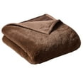 thumbnail image 3 of Better Homes & Gardens Brown Faux Fur Ultra Soft Luxury Oversized Throw Blanket 50" x 72", Brown Basket, 3 of 6