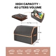 thumbnail image 4 of Owleys Premium Foldable Trunk Organizer for SUV | Car Trunk Storage Organizer | Car Trunk Organizer for SUV | Car Box Organizer Trunk | SUV Cargo Organizer | SUV Organizer 17 in Hexy, 4 of 14