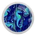 thumbnail image 1 of 4PCS Round Hippocampus Cabinet Fluorescence Knob Glowing in the Dark Furniture Drawer Pulls Handle with Screws, 1 of 5
