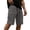 Dark Gray, variant on CCRFTGI Men's Casual Cargo Shorts Drawstring Elastic Waist Shorts Summer Work Shorts with Pockets Khaki L
