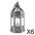 thumbnail image 1 of 6x Vela Electrónica de Estilo Retro, Lámpara de Viento, Gancho Colgante, Vela Decorativa, Luz para Fiesta, Sala de Estar, Patio, Decoración de Jardín 6 piezas, 1 of 10